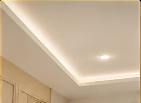 Illustration d'un plafond blanc lisse et soigné