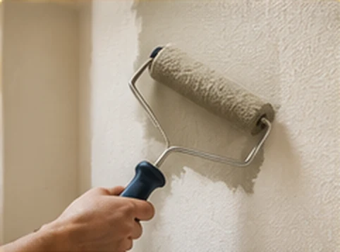 Illustration de la préparation d'un mur avant peinture